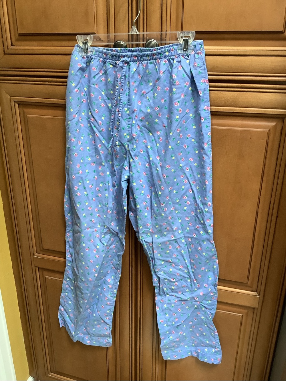 LIGHT BLUE FORAL PAJAMA BOTTOMS